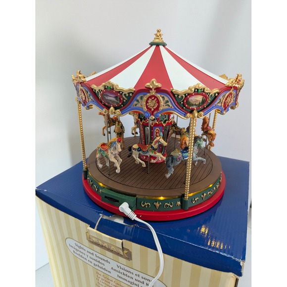 Lemax The Grand Carousel Animated Sights & Sounds Christmas Village 2013 - Picture 5 of 16